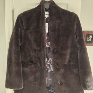 Jason Wu Dark Brown Teddy Jacket
